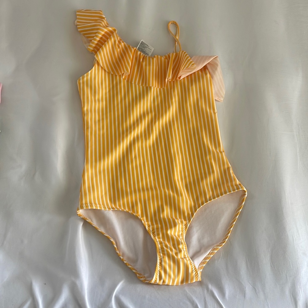 Kids striped one peice swim suit